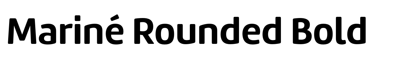 Mariné Rounded Bold